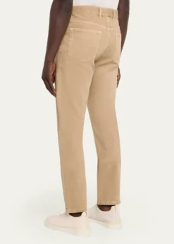 ZEGNAMen's Cotton Roccia Slim Five-Pockets Pants