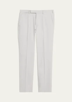 ZEGNAMen's Cotton-Stretch Modern Fit Trousers