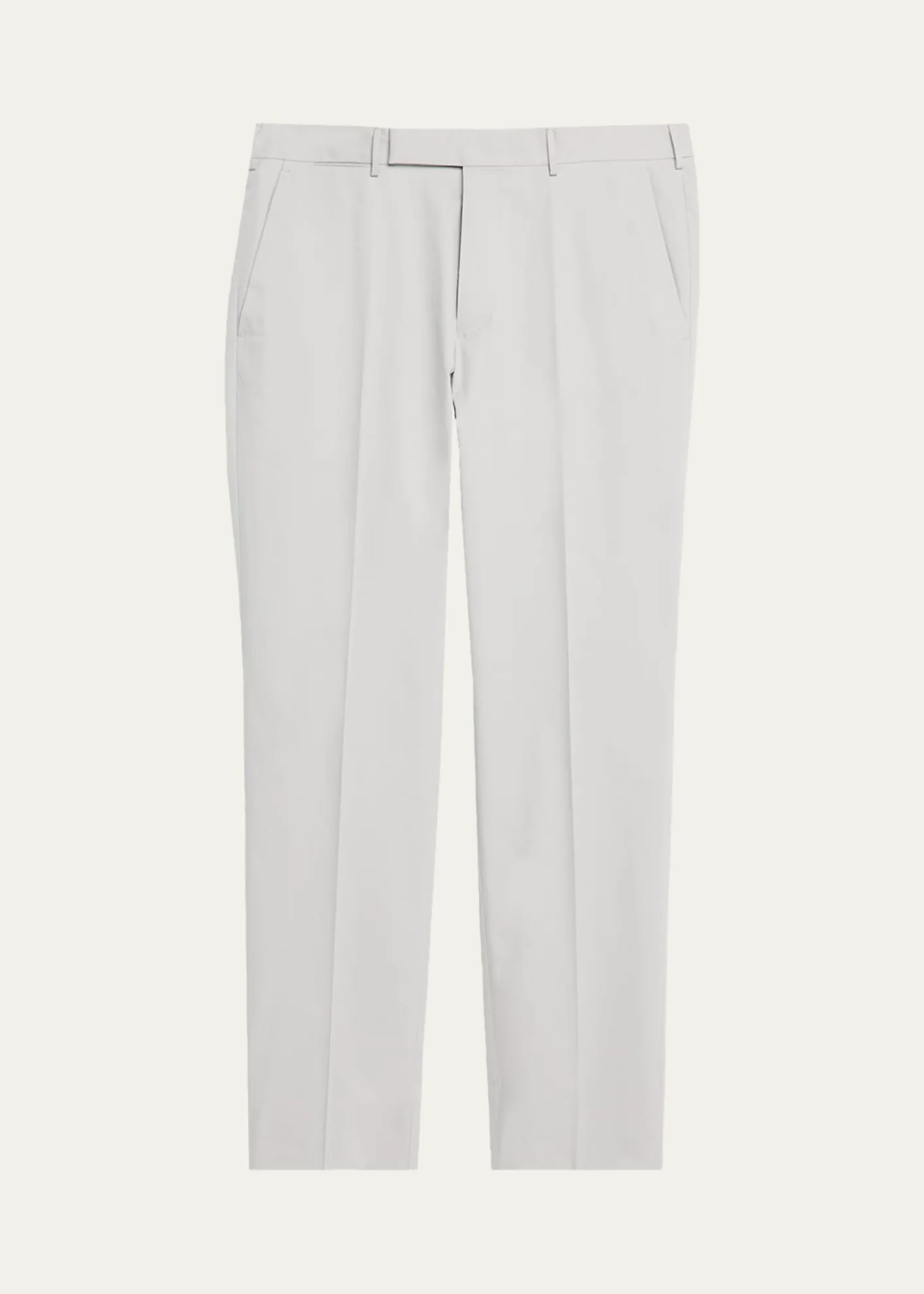 ZEGNAMen's Cotton-Stretch Modern Fit Trousers