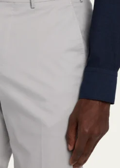ZEGNAMen's Cotton-Stretch Modern Fit Trousers