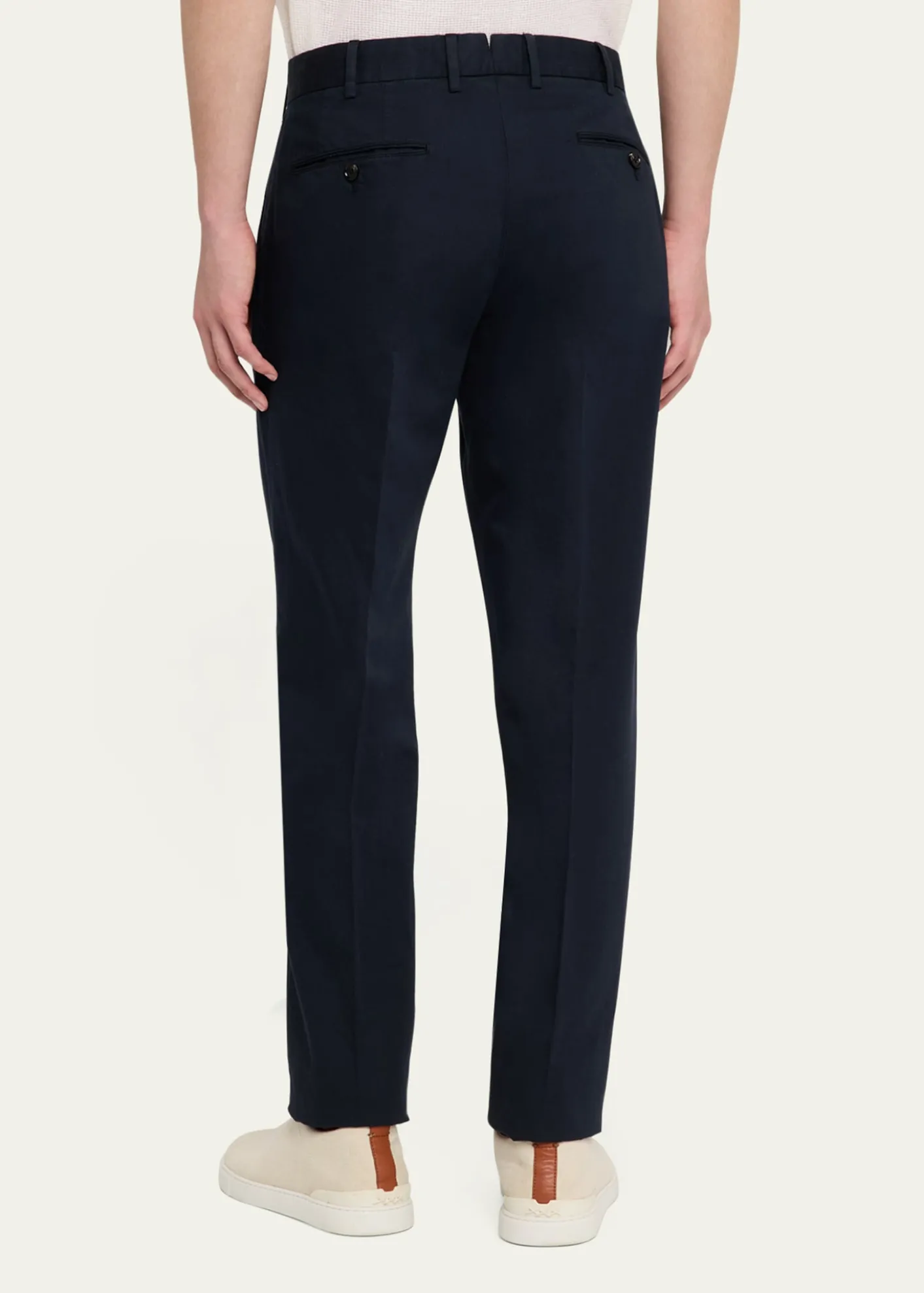 ZEGNAMen's Flat-Front Chino Pants