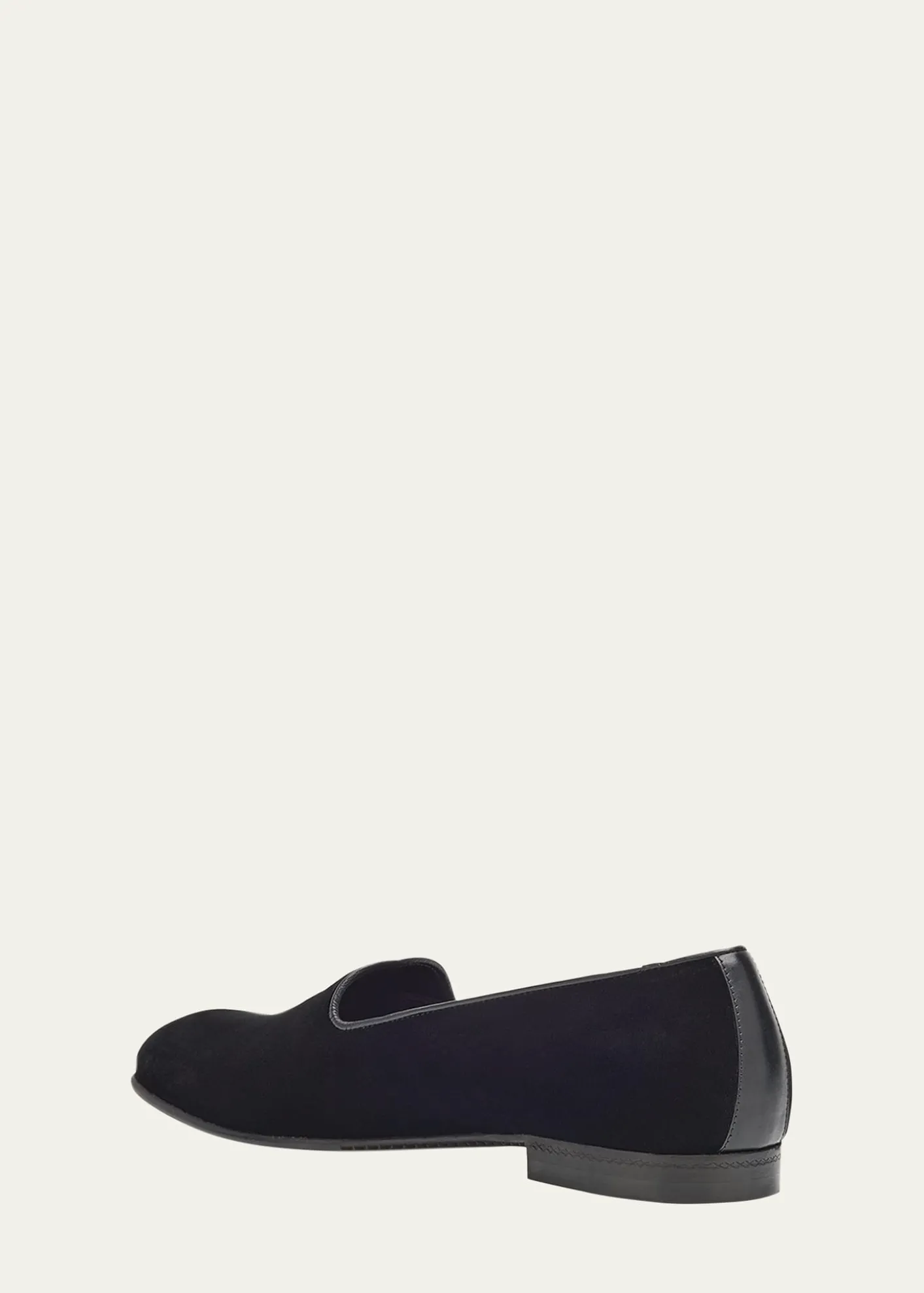 ZEGNAMen's Gala Textile Leather-Trim Loafers