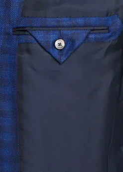 ZEGNAMen's Gingham Check Single-Breasted Sport Coat