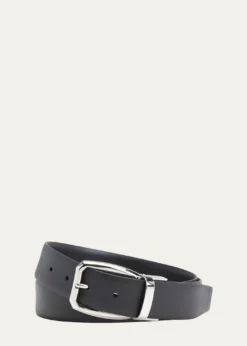 ZEGNAMen's Gioiello Adjustable Reversible Leather Belt