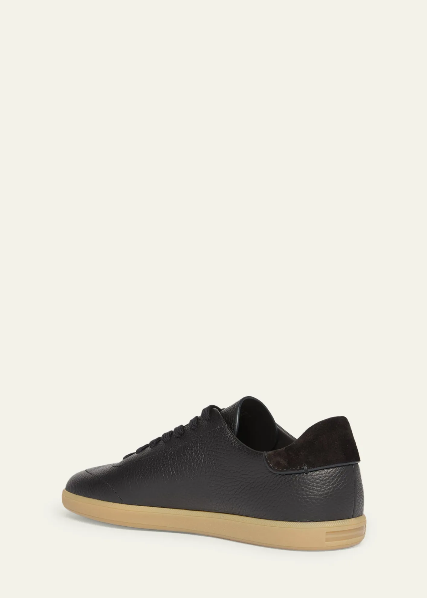 ZEGNAMen's 232 Grained Leather Low-Top Sneakers