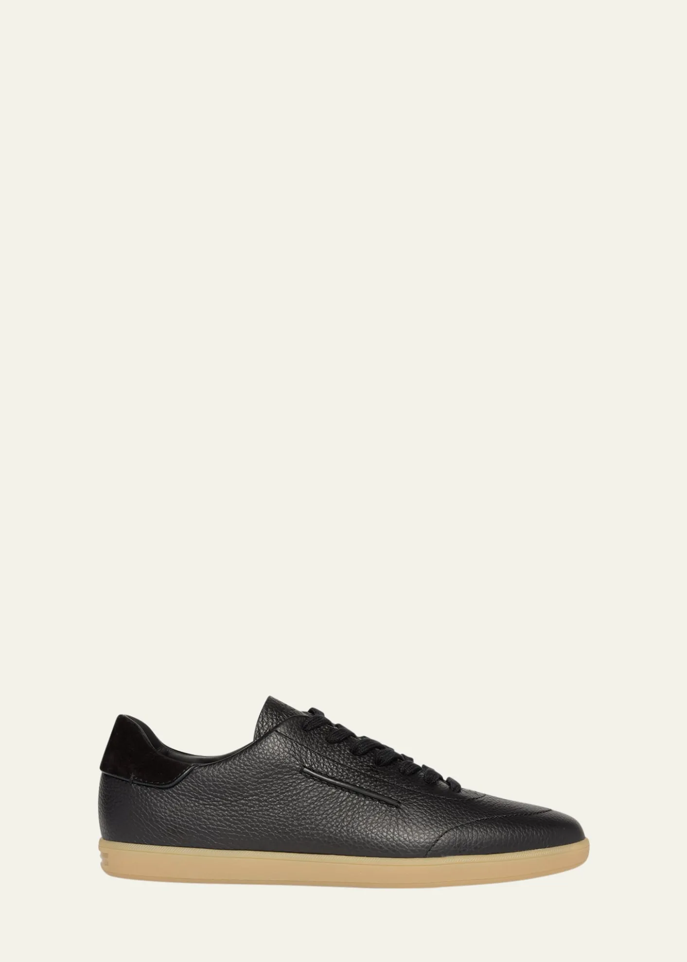 ZEGNAMen's 232 Grained Leather Low-Top Sneakers
