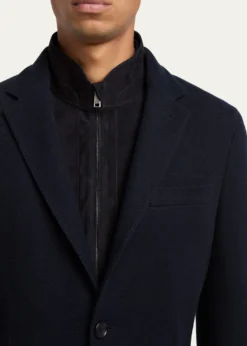 ZEGNAMen's High Performance Jersey Wool and Cotton Jacket