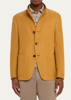 ZEGNAMen's Il Conte Linen-Silk Chore Jacket