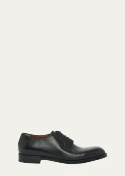 ZEGNAMen's Leather Lace-Up Derby Loafers