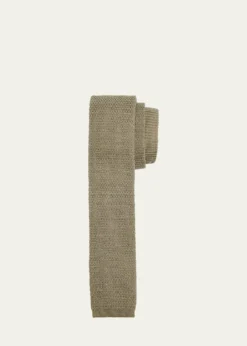 ZEGNAMen's Linen Knitted Tie