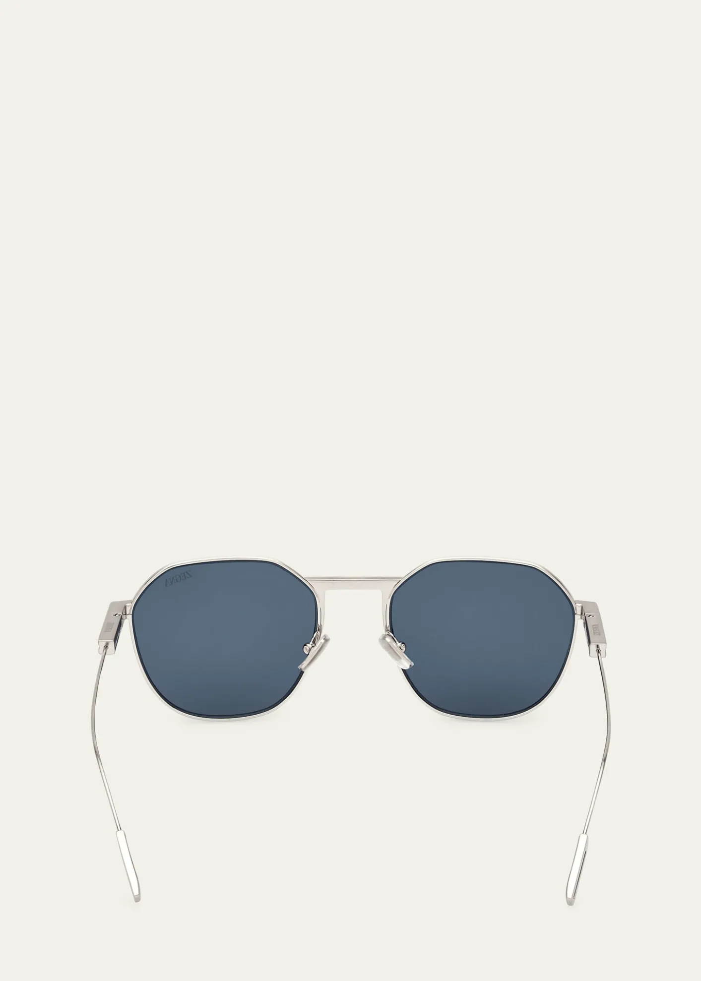ZEGNAMen's Metal Round Sunglasses