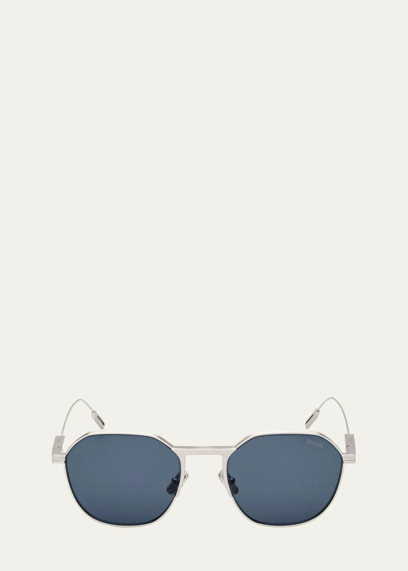 ZEGNAMen's Metal Round Sunglasses
