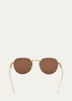 ZEGNAMen's Metal Round Sunglasses