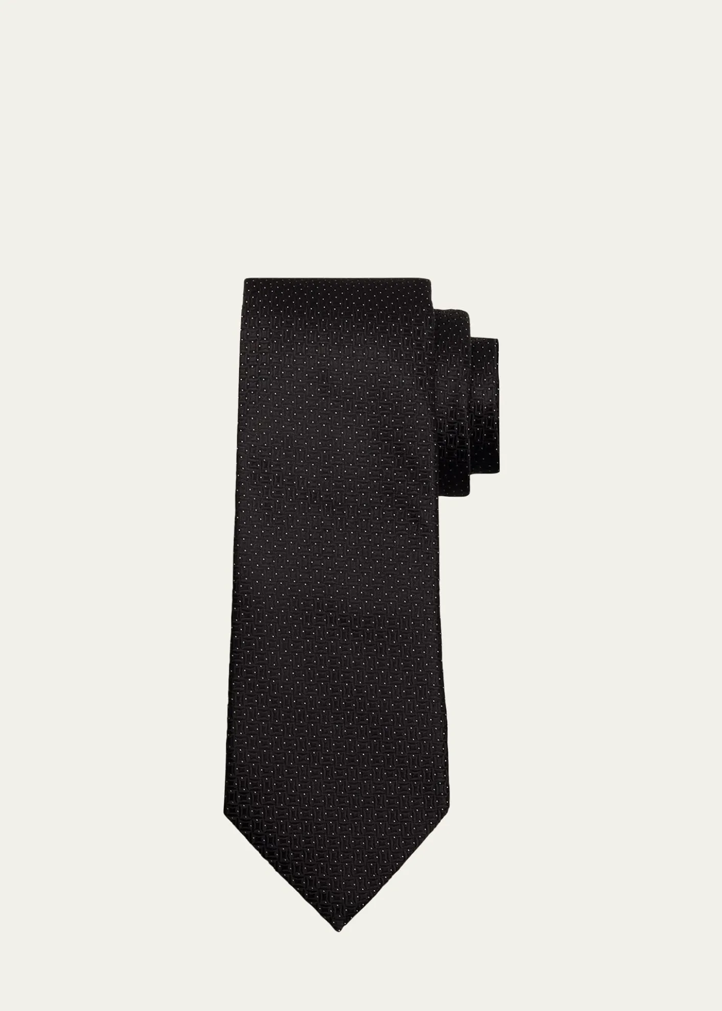 ZEGNAMen's Micro-Pindot Silk Tie