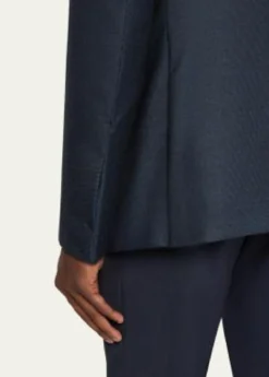 ZEGNAMen's Micro-Woven Cashmere and Silk Two-Button Sport Coat