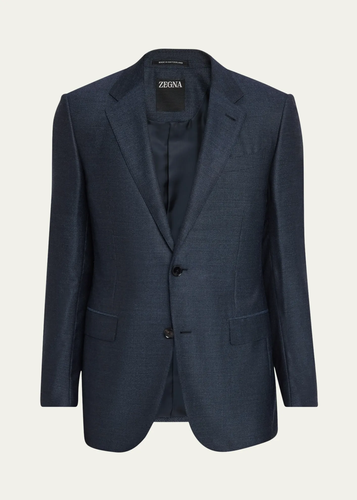 ZEGNAMen's Micro-Woven Cashmere and Silk Two-Button Sport Coat