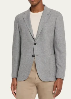 ZEGNAMen's Mélange Trofeo Cashmere Sport Coat