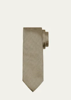 ZEGNAMen's Neat Micro-Jacquard Silk Tie