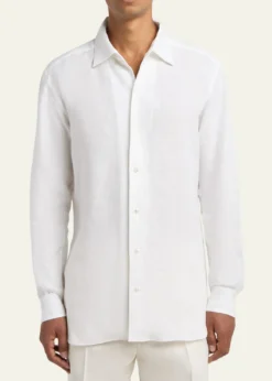 ZEGNAMen's Oasi Lino Button-Down Shirt