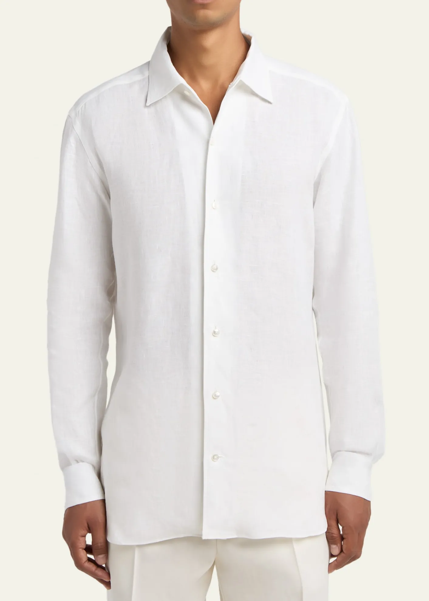 ZEGNAMen's Oasi Lino Button-Down Shirt