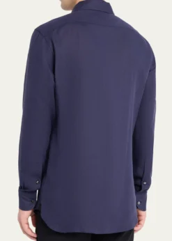 ZEGNAMen's Oasi Lino Linen Button-Down Shirt
