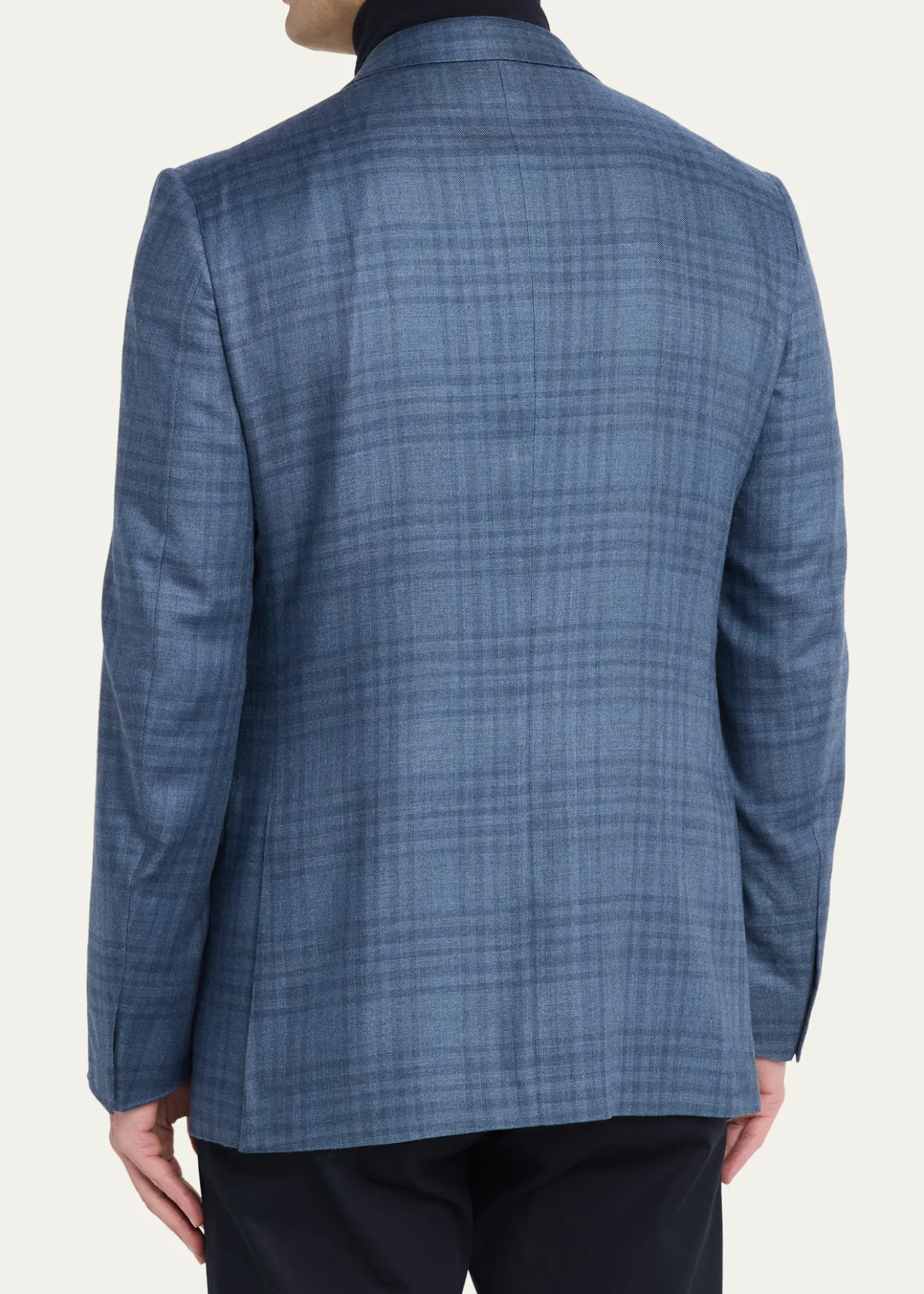ZEGNAMen's Plaid Cashmere and Silk Single-Breasted Sport Coat