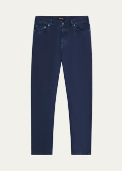 ZEGNAMen's Pure Cotton Slim Fit Five-Pocket Jeans