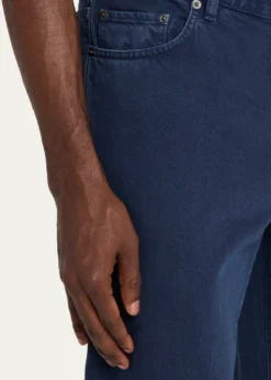 ZEGNAMen's Pure Cotton Slim Fit Five-Pocket Jeans
