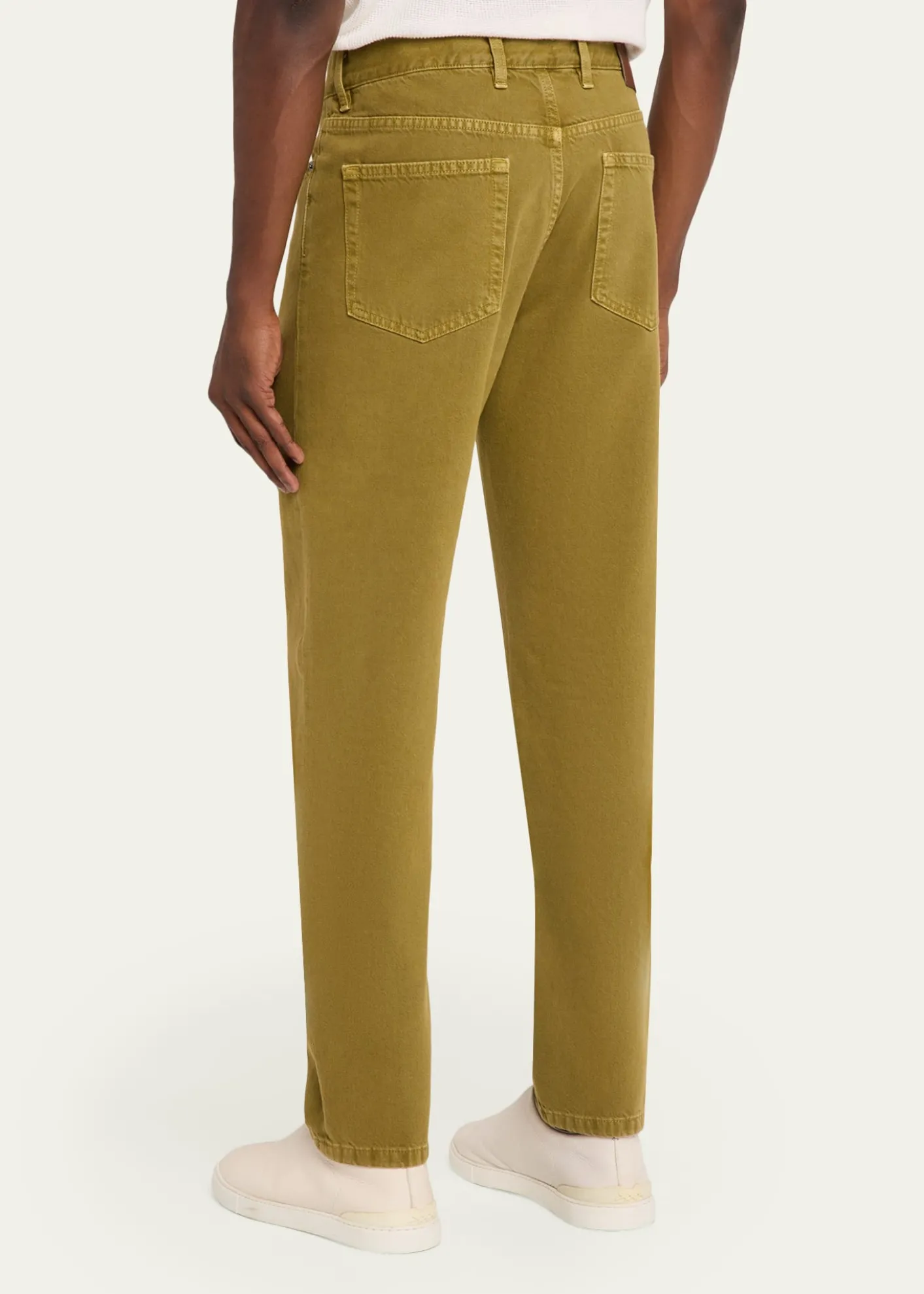 ZEGNAMen's Roccia Pure Cotton Slim-Fit Pants