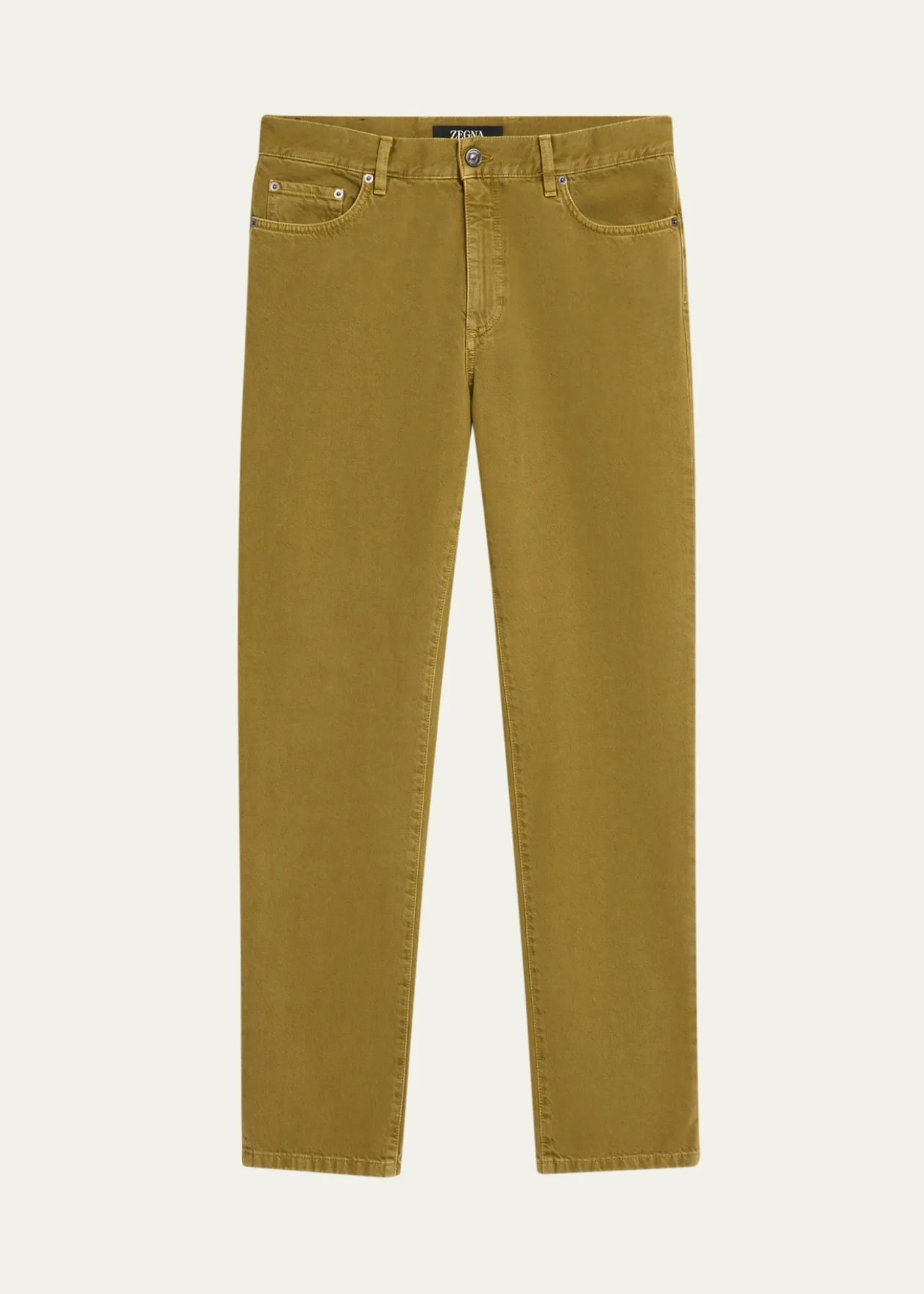 ZEGNAMen's Roccia Pure Cotton Slim-Fit Pants