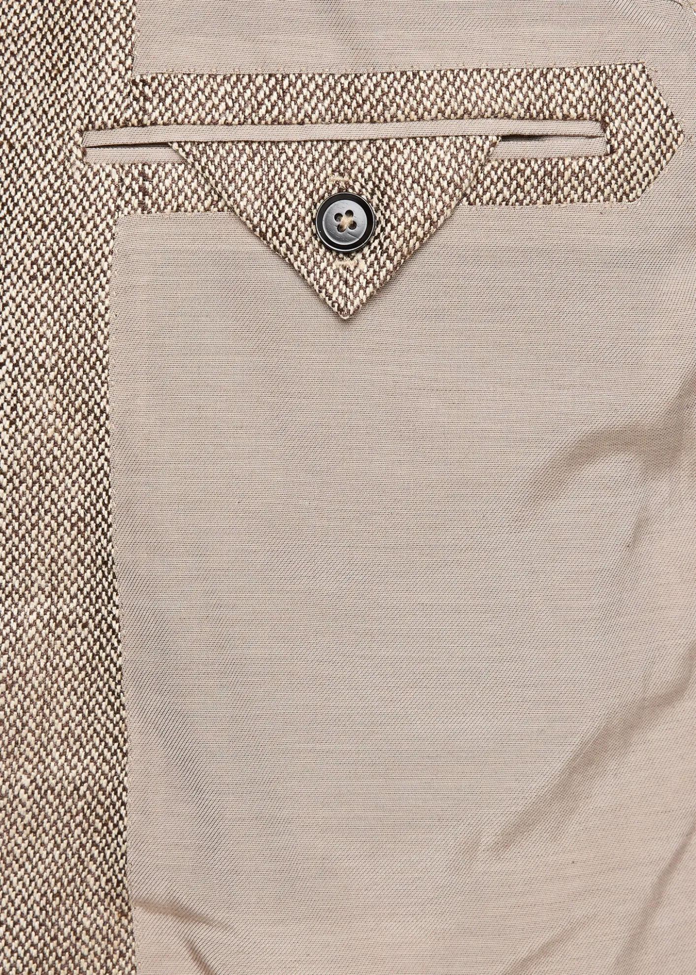 ZEGNAMen's Silk and Linen Herringbone Single-Breasted Sport Coat