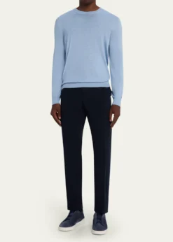 ZEGNAMen's Slim Flat-Front Pants