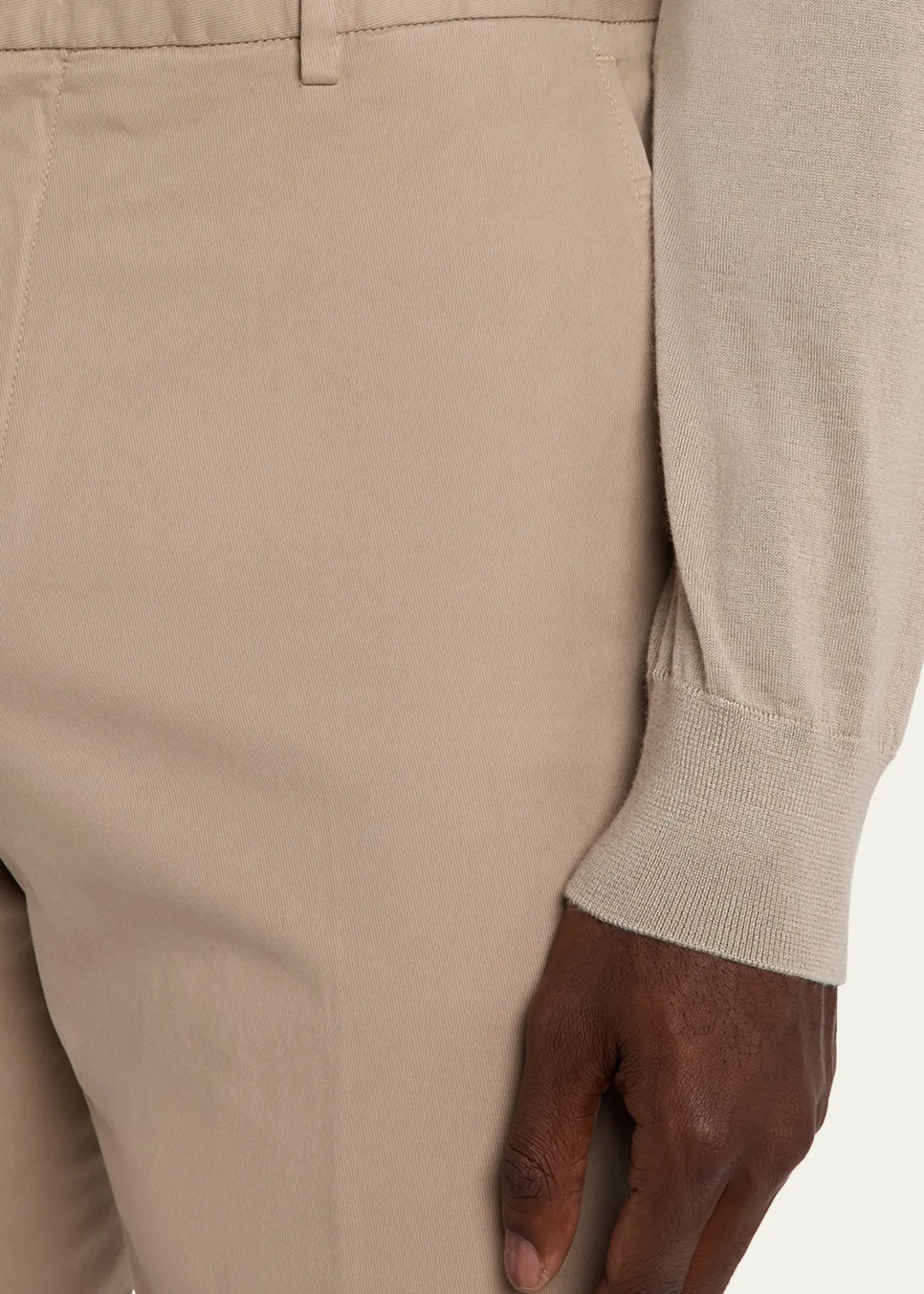 ZEGNAMen's Slim Flat-Front Pants