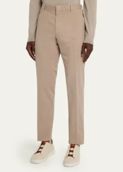 ZEGNAMen's Slim Flat-Front Pants