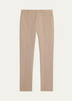 ZEGNAMen's Slim Flat-Front Pants