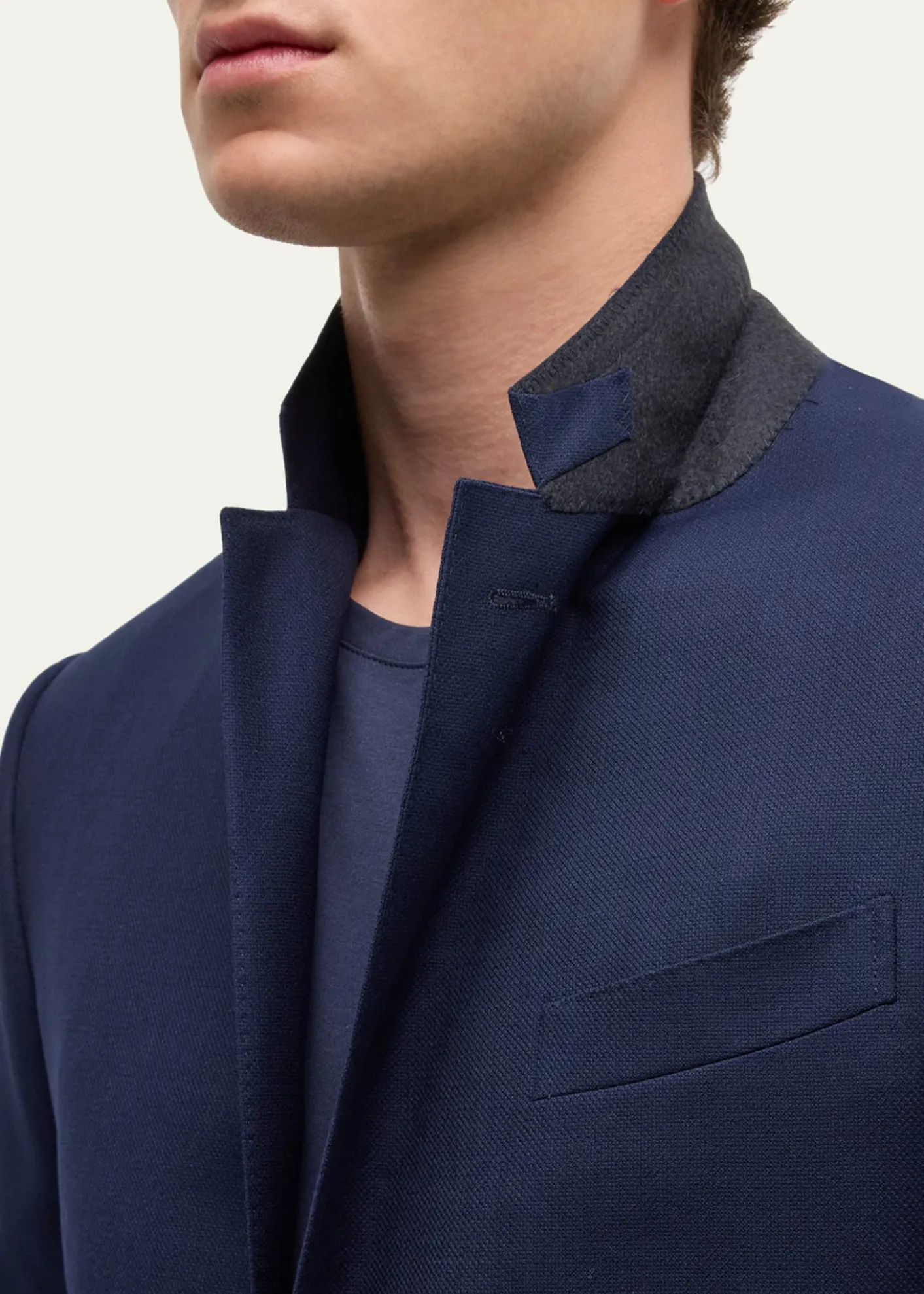 ZEGNAMen's Solid Wool Blazer