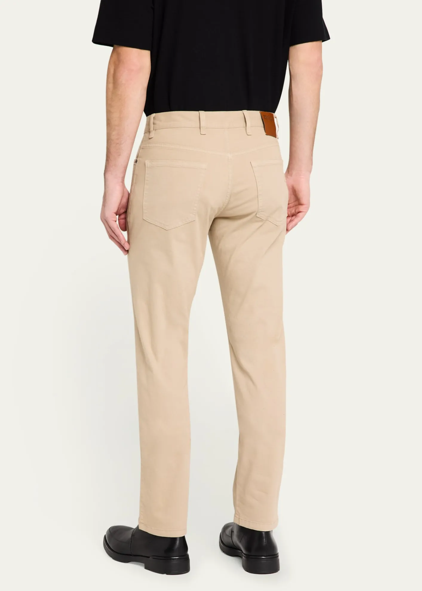 ZEGNAMen's Stretch Gabardine Slim Five-Pocket Pants