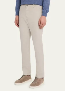 ZEGNAMen's Stretch Straight Leg Five-Pocket Pants