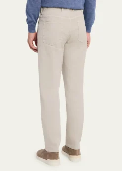 ZEGNAMen's Stretch Straight Leg Five-Pocket Pants