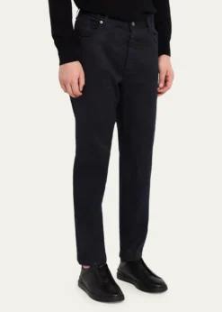 ZEGNAMen's Stretch Straight Leg Five-Pocket Pants