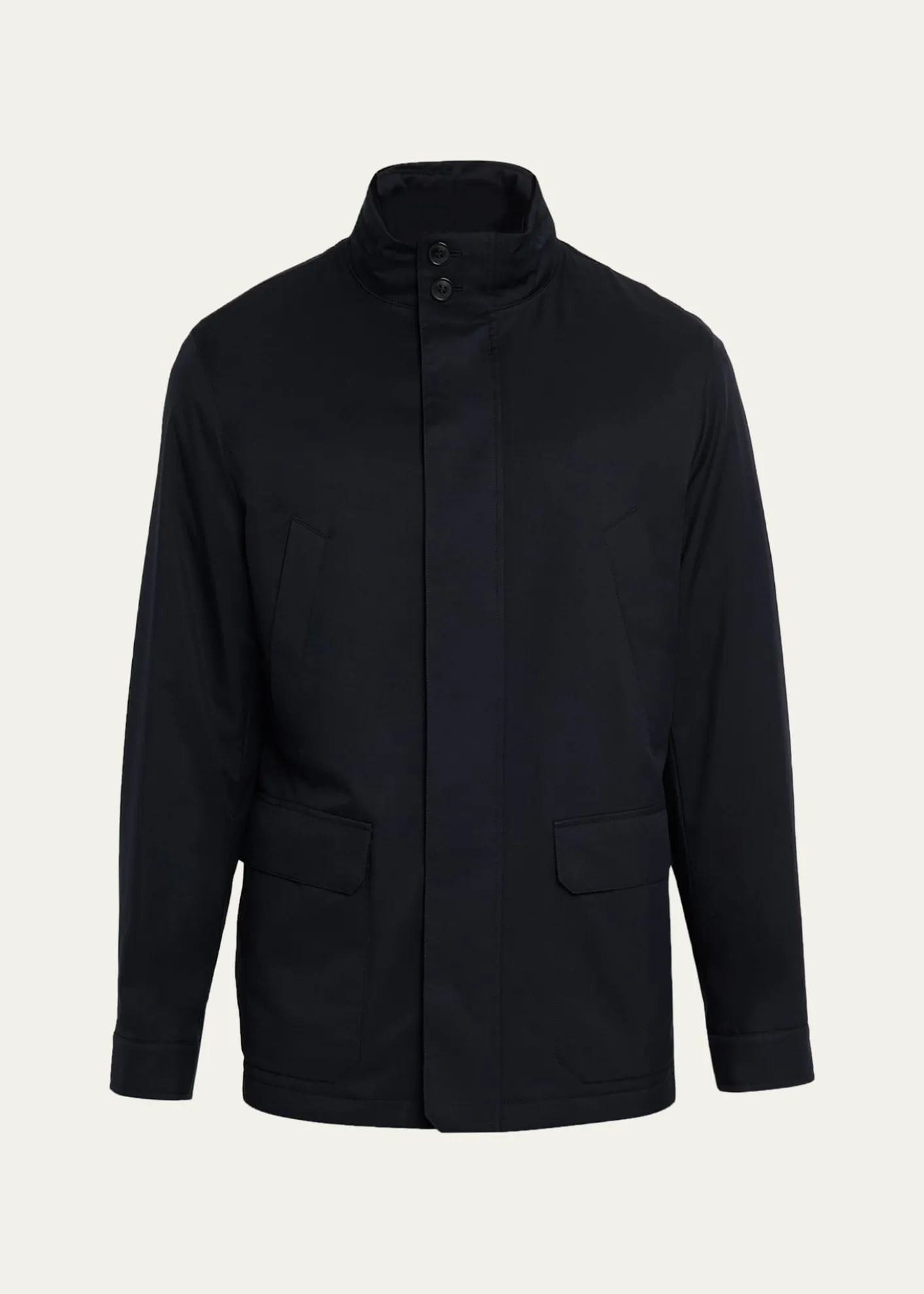 ZEGNAMen's Technical Full-Zip Car Coat