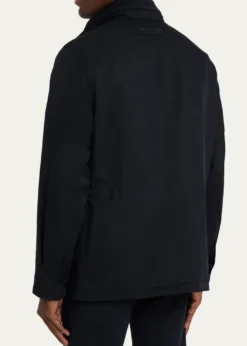 ZEGNAMen's Technical Full-Zip Car Coat