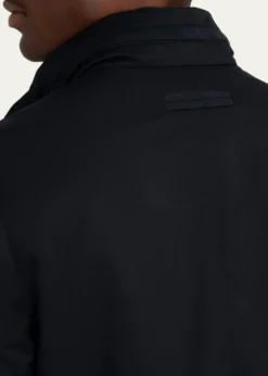 ZEGNAMen's Technical Full-Zip Car Coat