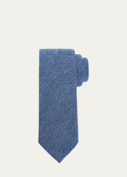 ZEGNAMen's Textured Wool and Silk Tie