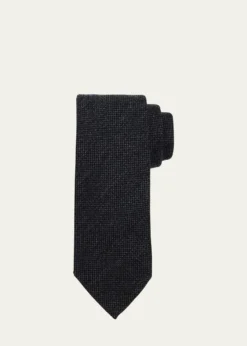 ZEGNAMen's Textured Wool and Silk Tie