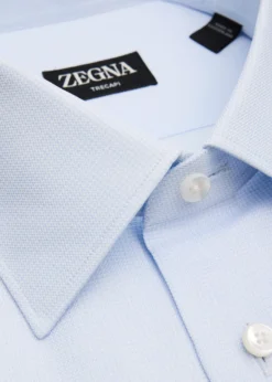 ZEGNAMen's Trecapi Cotton Melange Dress Shirt