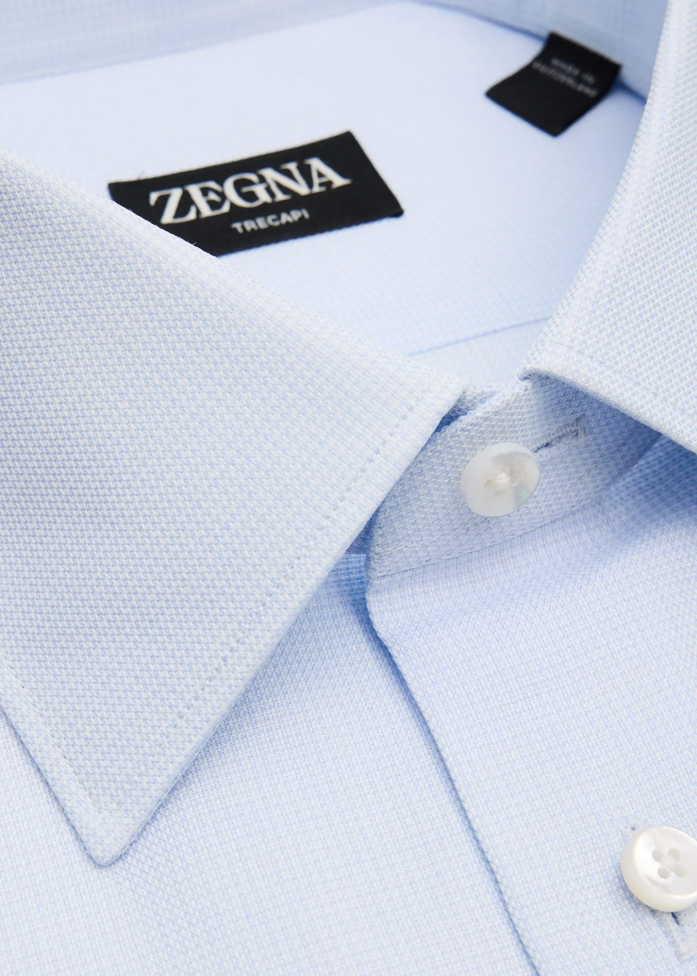 ZEGNAMen's Trecapi Cotton Melange Dress Shirt