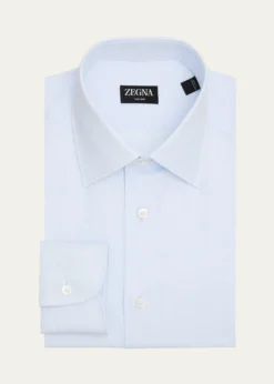 ZEGNAMen's Trecapi Cotton Melange Dress Shirt