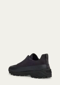 ZEGNAMen's Triple Stitch™ Monte Suede and Leather Slip-On Sneakers