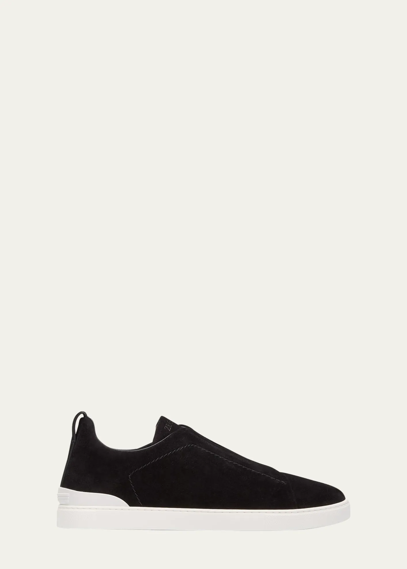 ZEGNAMen's Triple Stitch Suede Sneakers